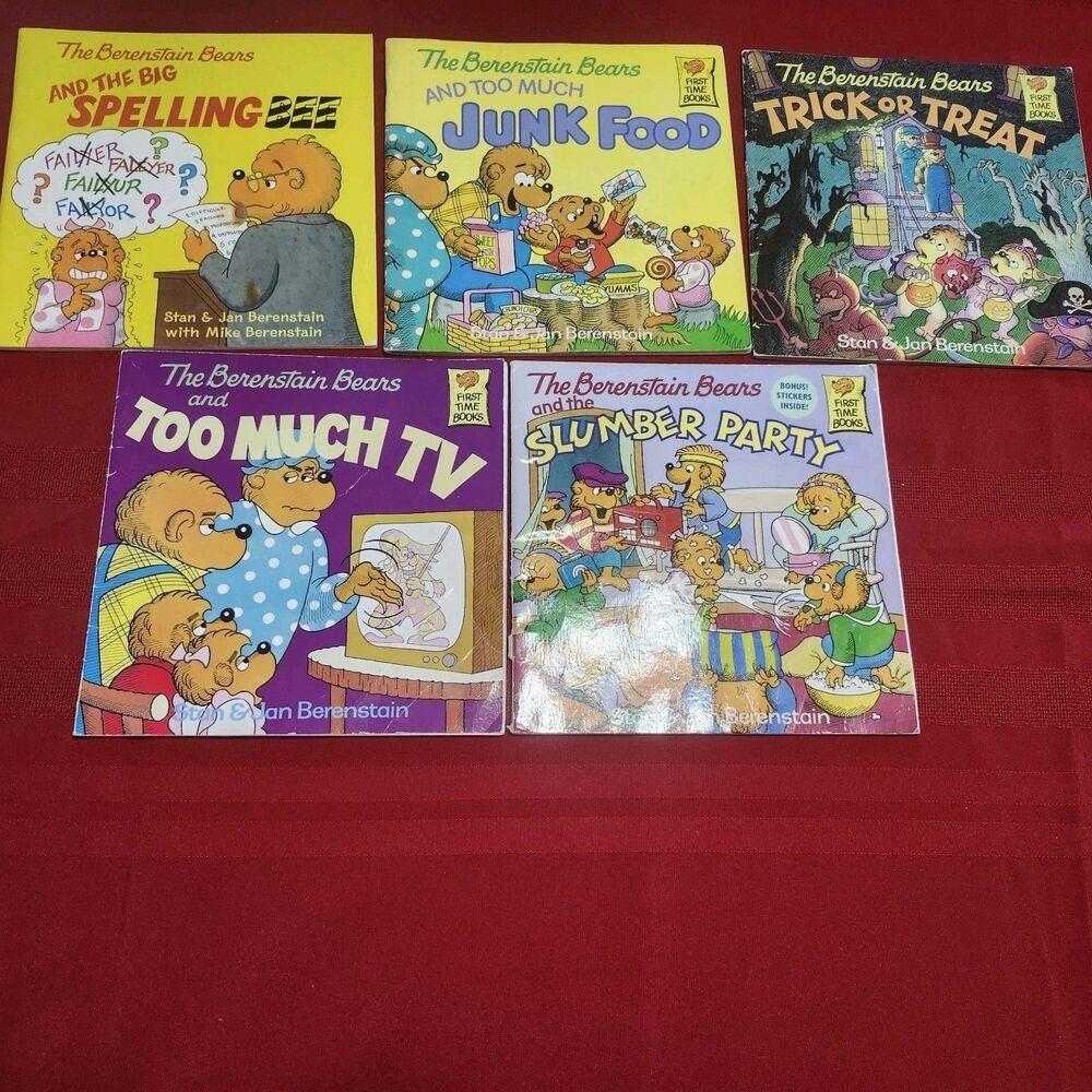 Berenstain Bears First Time Books Lot of 5 Kids Books Paperback Vintage
